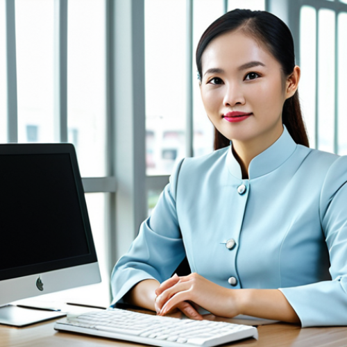 Professional Environment**

"A confident businesswoman in a fully clothed, tailored Ao Dai, sitting at a modern desk in a bright, airy Ho Chi Minh City office. Natural lighting, perfect anatomy, well-formed hands, proper finger count, natural body proportions. Safe for work, appropriate content, professional, modest, family-friendly, high resolution, professional photography."

**