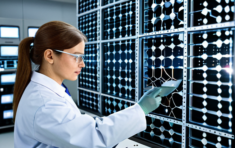 양자이미징 기술 - Medical Diagnosis**

"A doctor in a modern, clean clinic examining a high-resolution quantum image o...
