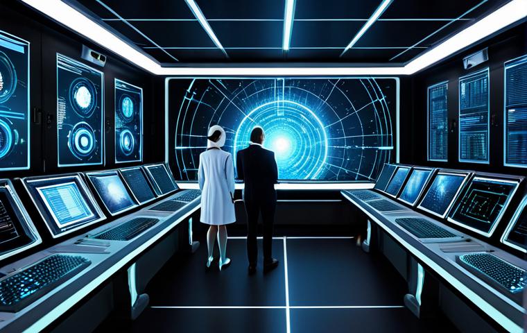 양자이미징 기술 - Material Science Lab**

"A scientist in a lab coat analyzing the atomic structure of a new material ...