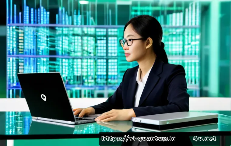 Home 30 양자컴퓨터와 사이버 보안 - Photorealistic cybersecurity operations room in modern Vietnam, a Vietnamese female security analyst...